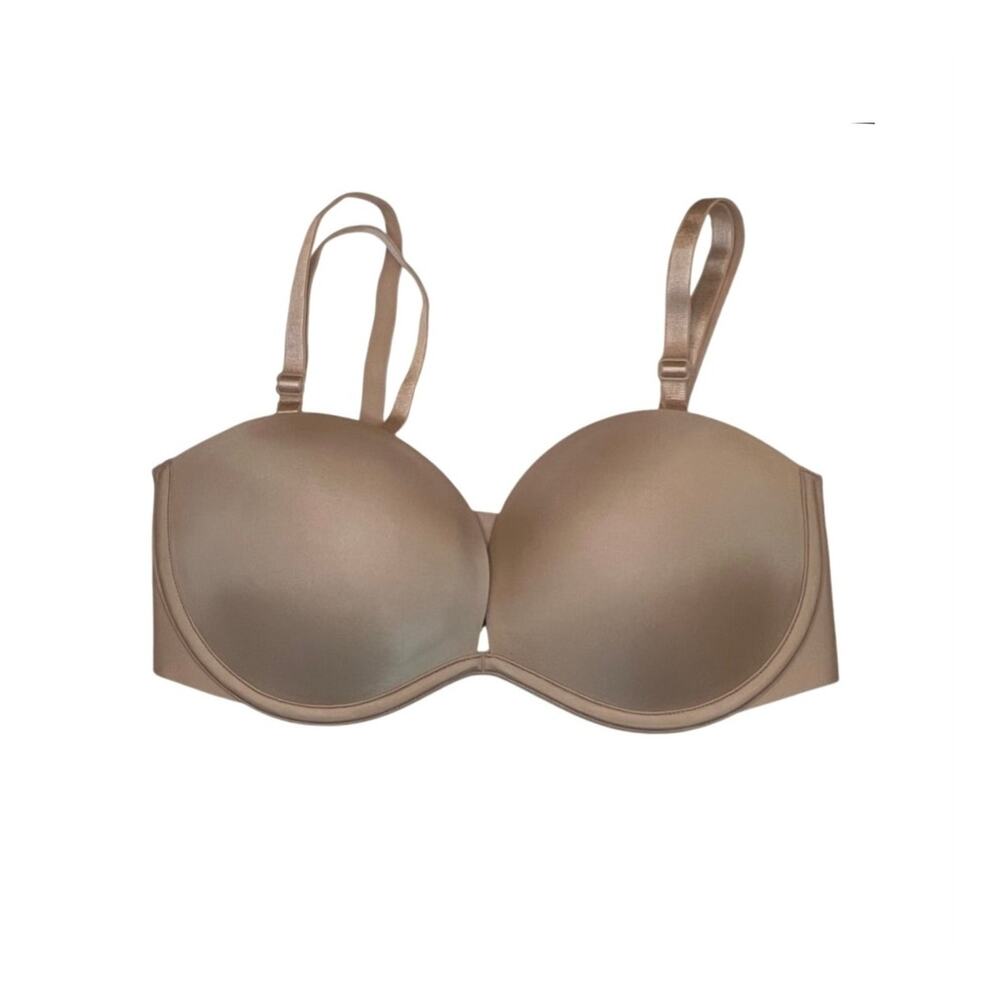 Victoria's Secret Multiway Lift Bra 34D Beige Plunge Y2K Staple Chic